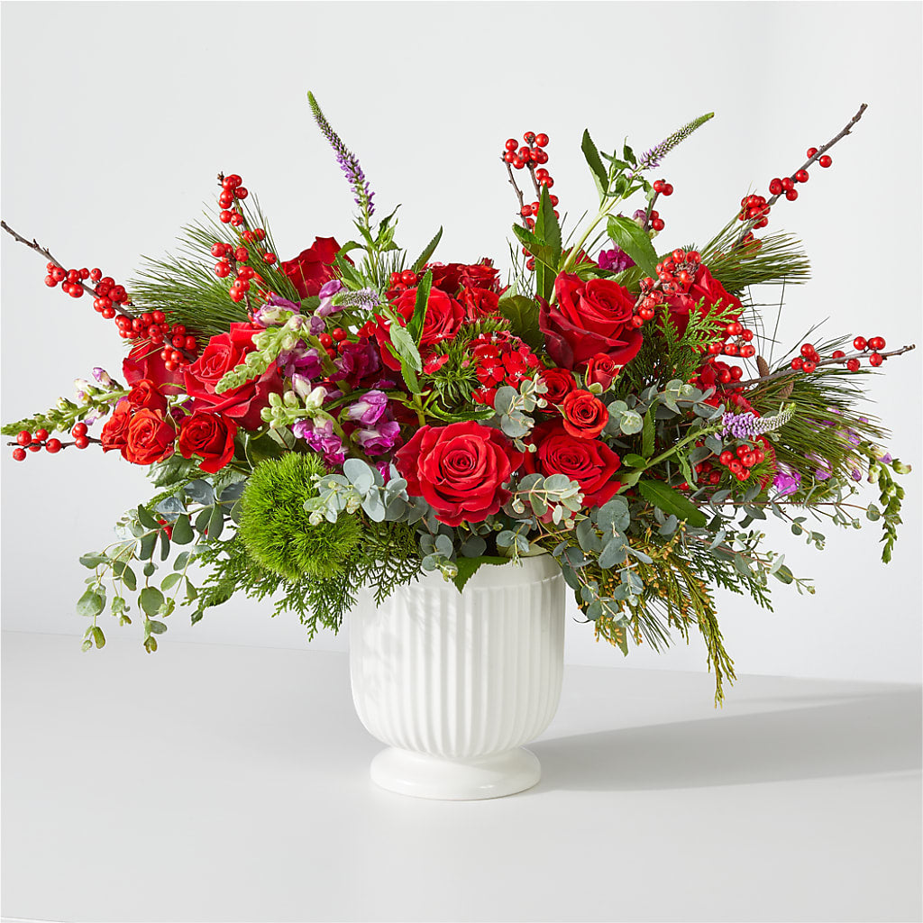 Big Red Bow Bouquet – ILLUSIONS FLORAL & GIFTS LLC, Marshfield WI