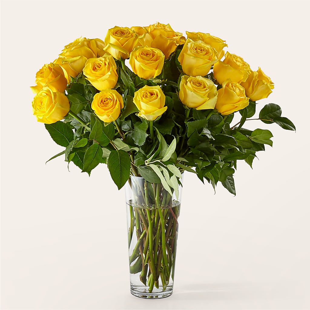 Long Stem Yellow Rose Bouquet – ILLUSIONS FLORAL & GIFTS LLC, Marshfield WI