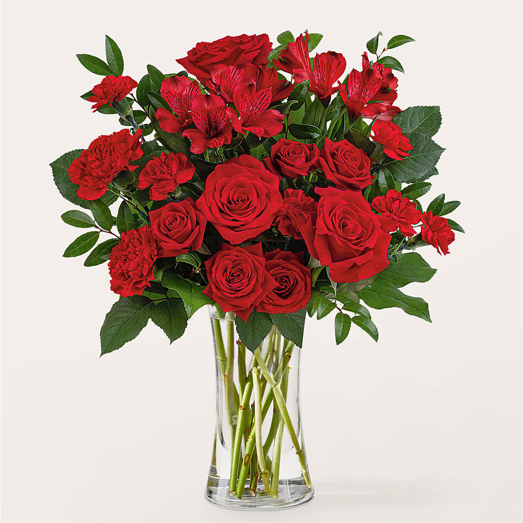 Brilliant Ruby Bouquet – ILLUSIONS FLORAL & GIFTS LLC, Marshfield WI