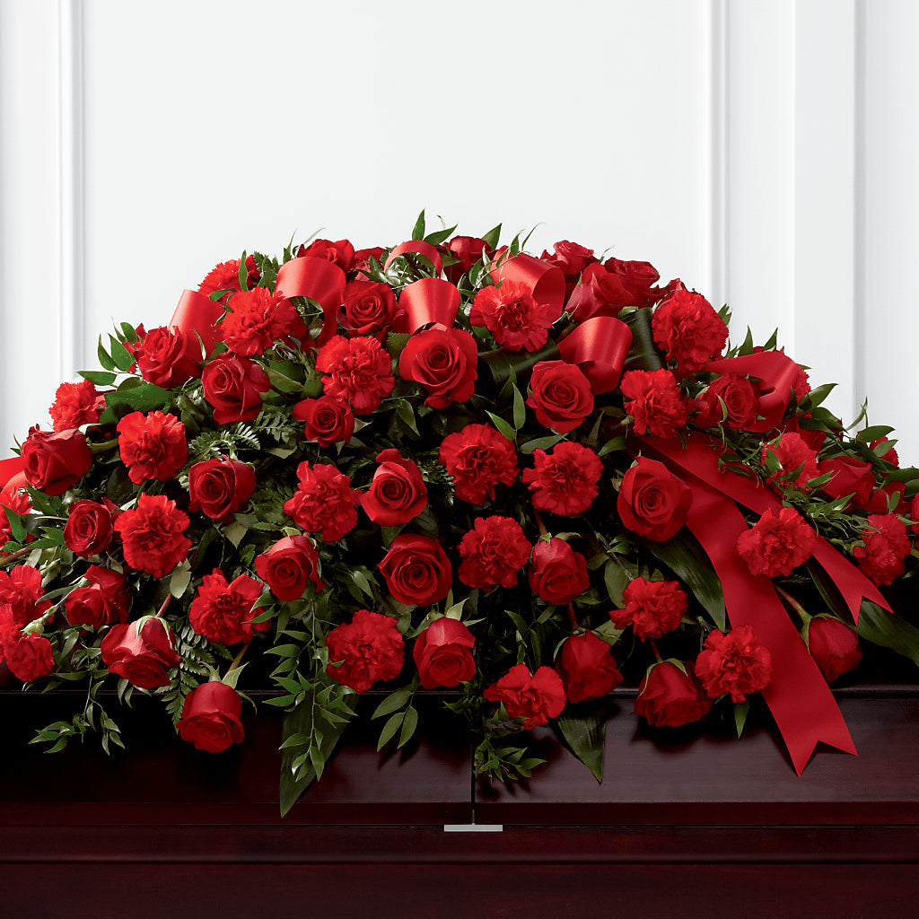 Tribute of Life Casket Spray – ILLUSIONS FLORAL & GIFTS LLC, Marshfield WI