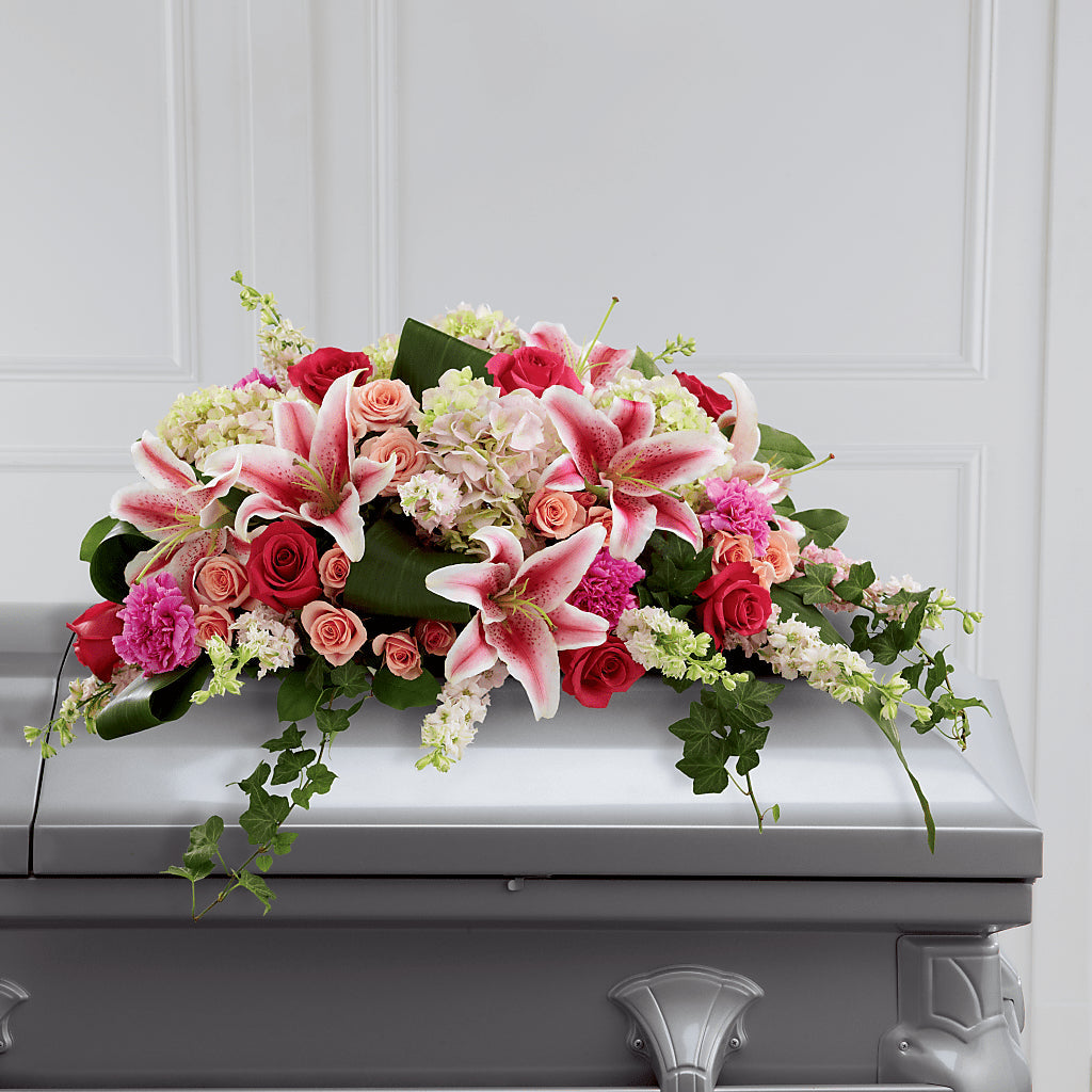 Splendid Grace Casket Spray – ILLUSIONS FLORAL & GIFTS LLC, Marshfield WI