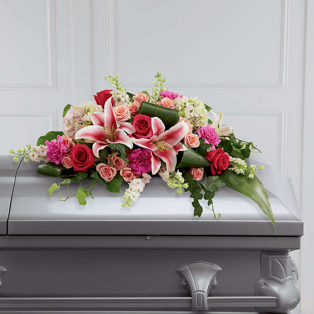 Splendid Grace Casket Spray – ILLUSIONS FLORAL & GIFTS LLC, Marshfield WI