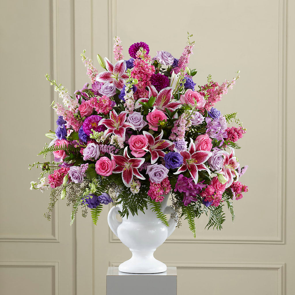 Peaceful Tribute Arrangement – ILLUSIONS FLORAL & GIFTS LLC, Marshfield WI
