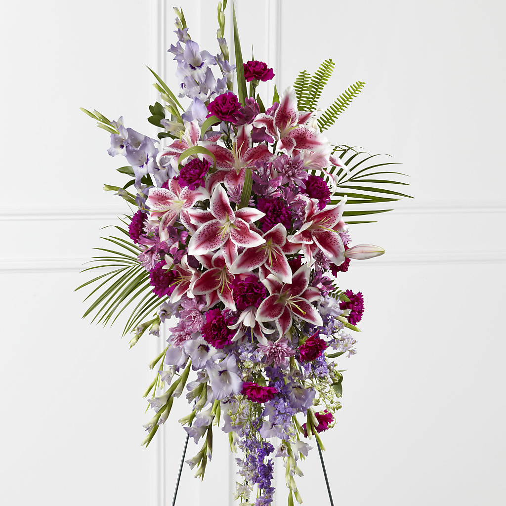 Tender Touch Standing Spray – ILLUSIONS FLORAL & GIFTS LLC, Marshfield WI