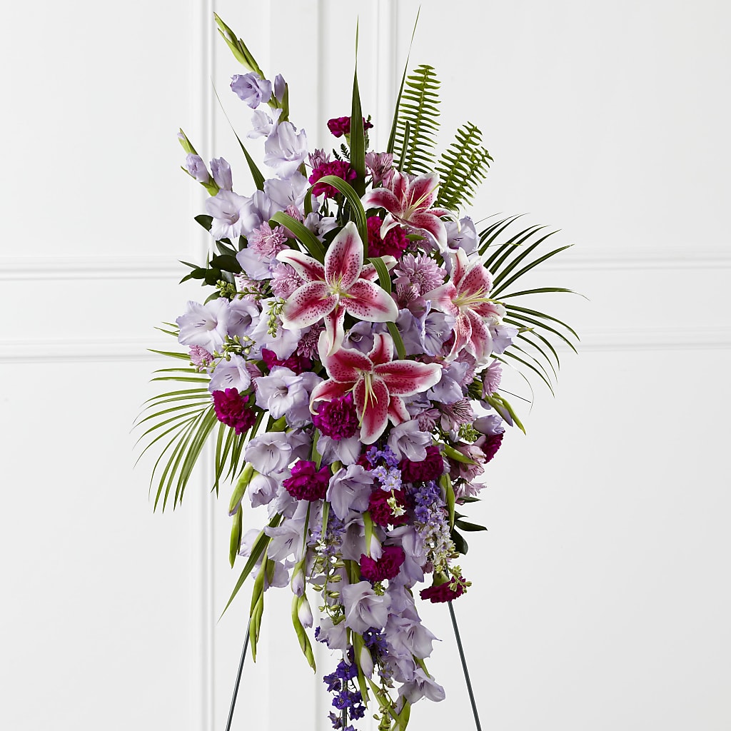 Tender Touch Standing Spray – ILLUSIONS FLORAL & GIFTS LLC, Marshfield WI