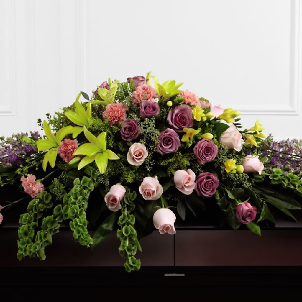 Forever Beloved Casket Spray – ILLUSIONS FLORAL & GIFTS LLC, Marshfield WI
