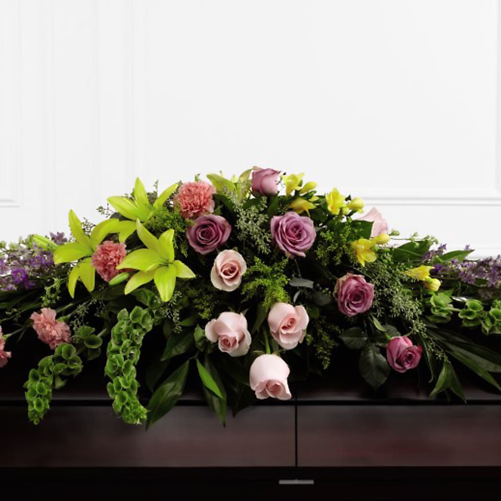 Forever Beloved Casket Spray – ILLUSIONS FLORAL & GIFTS LLC, Marshfield WI