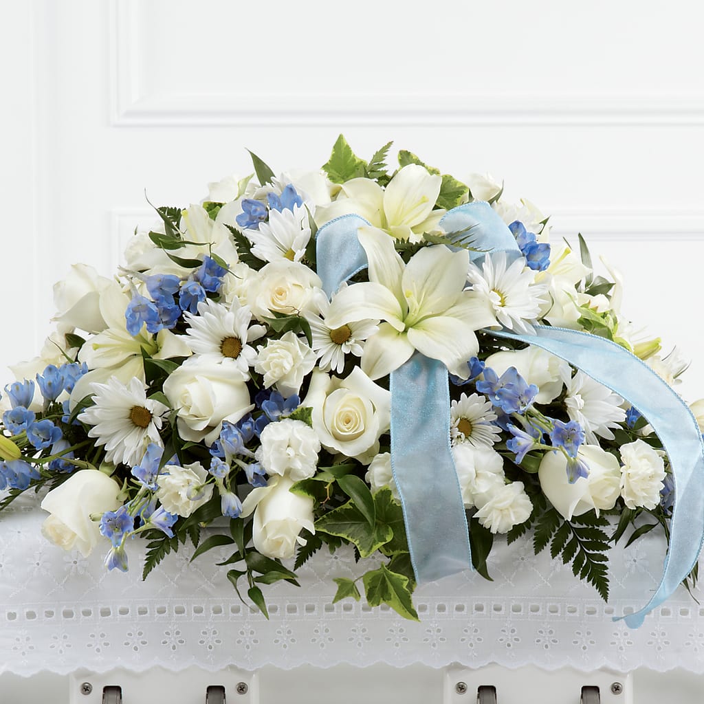 Tender Treasure Casket Spray – ILLUSIONS FLORAL & GIFTS LLC, Marshfield WI