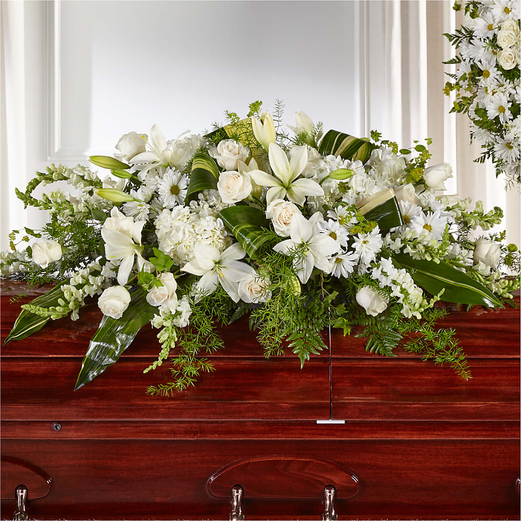 Abundance Casket Spray – ILLUSIONS FLORAL & GIFTS LLC, Marshfield WI
