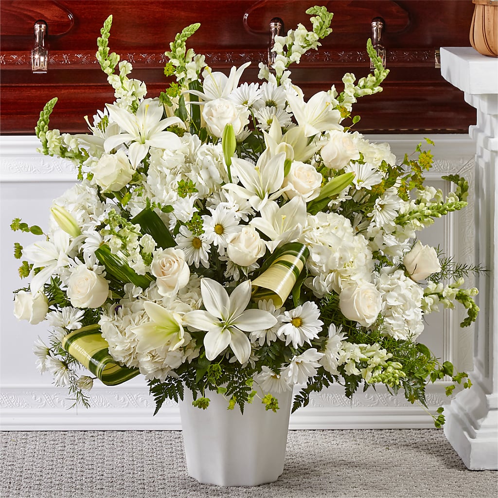 Thoughts of Tranquility Floor Basket – ILLUSIONS FLORAL & GIFTS LLC, Marshfield WI