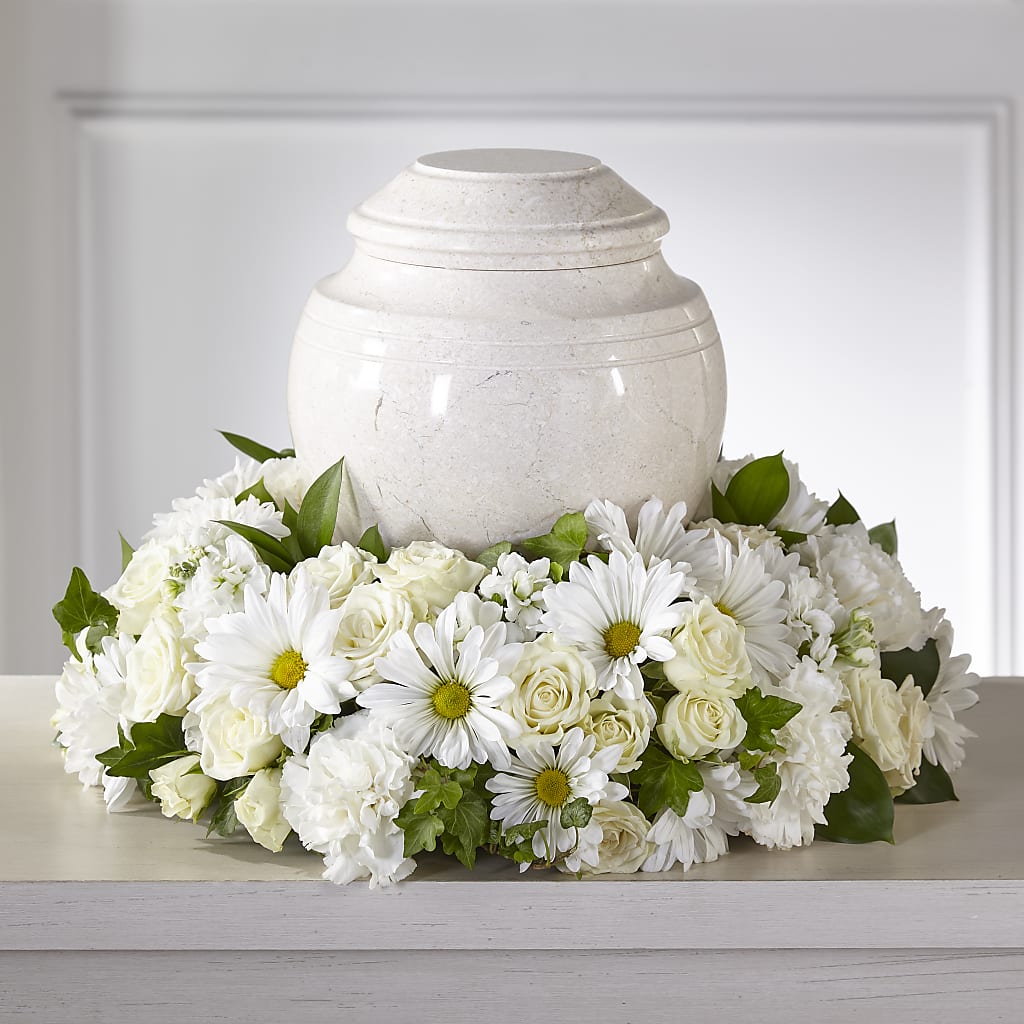 Ivory Gardens Cremation Adornment – ILLUSIONS FLORAL & GIFTS LLC, Marshfield WI