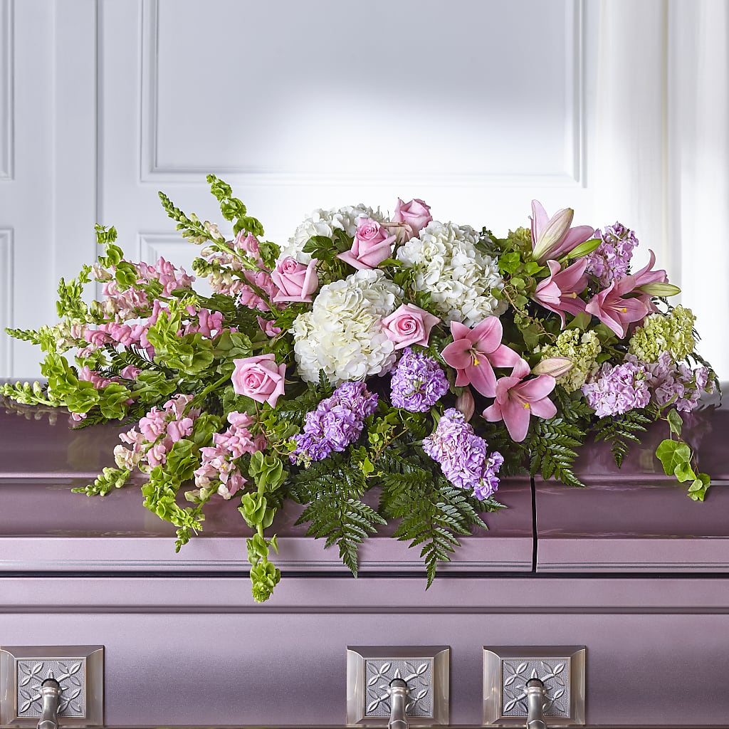 Life's Gratitude Casket Spray – ILLUSIONS FLORAL & GIFTS LLC, Marshfield WI