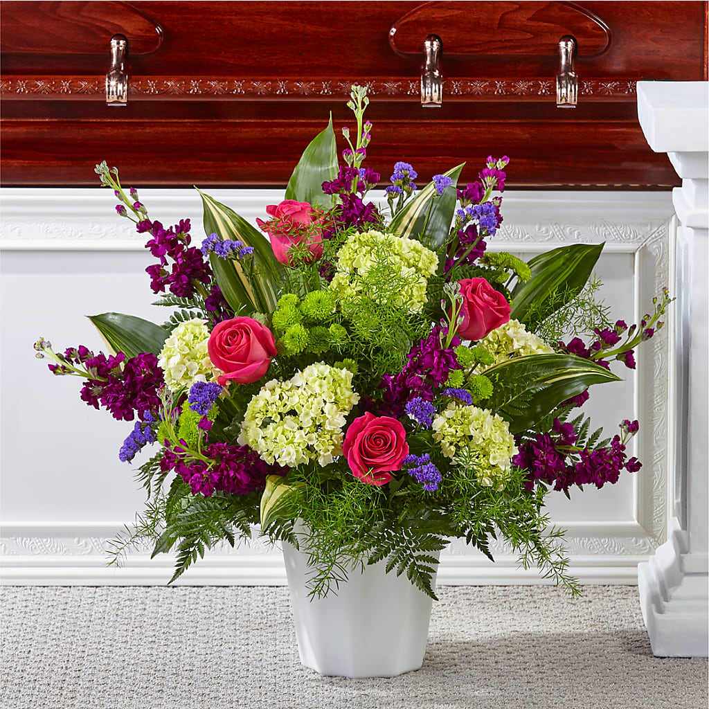 Beautiful Horizons Floor Basket – ILLUSIONS FLORAL & GIFTS LLC, Marshfield WI