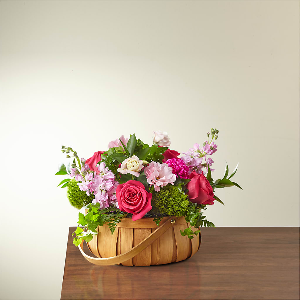 Radiance in Bloom Basket – ILLUSIONS FLORAL & GIFTS LLC, Marshfield WI
