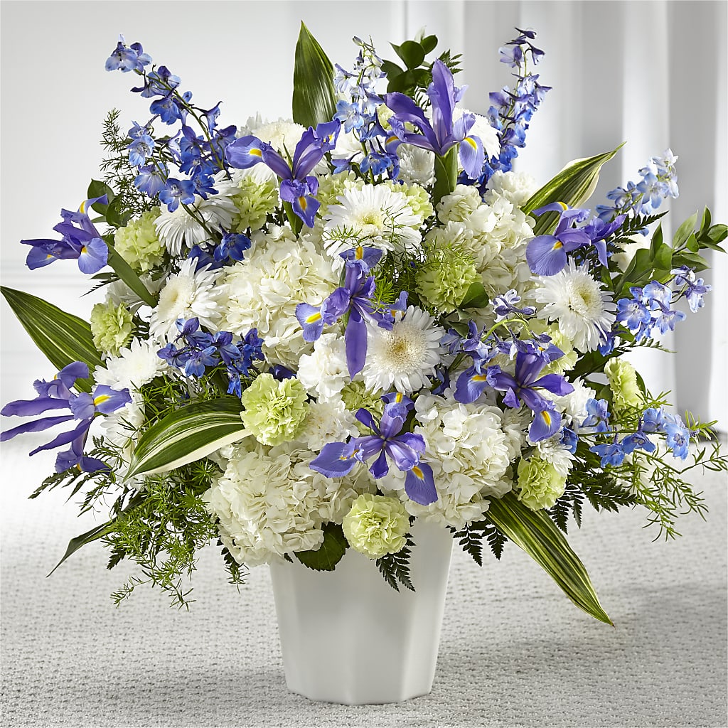 Soft Serenity Floor Basket – ILLUSIONS FLORAL & GIFTS LLC, Marshfield WI