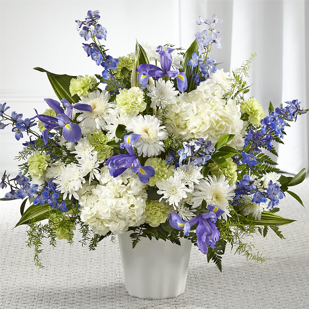 Soft Serenity Floor Basket – ILLUSIONS FLORAL & GIFTS LLC, Marshfield WI