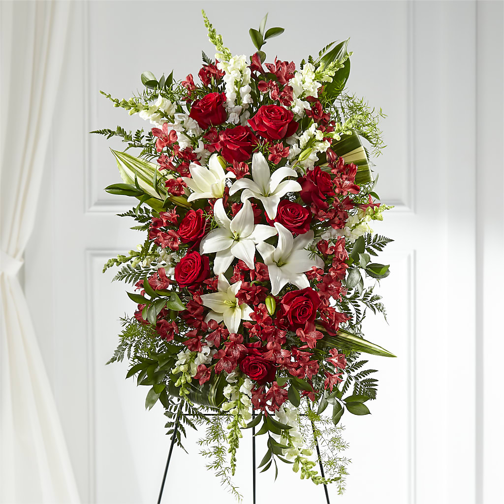 Everlasting Memory Standing Spray – ILLUSIONS FLORAL & GIFTS LLC, Marshfield WI