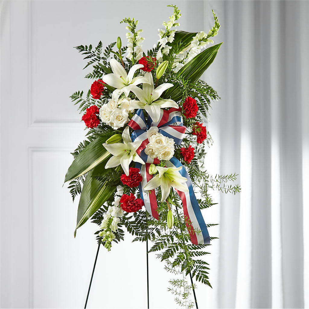 Stars of Life Standing Spray – ILLUSIONS FLORAL & GIFTS LLC, Marshfield WI