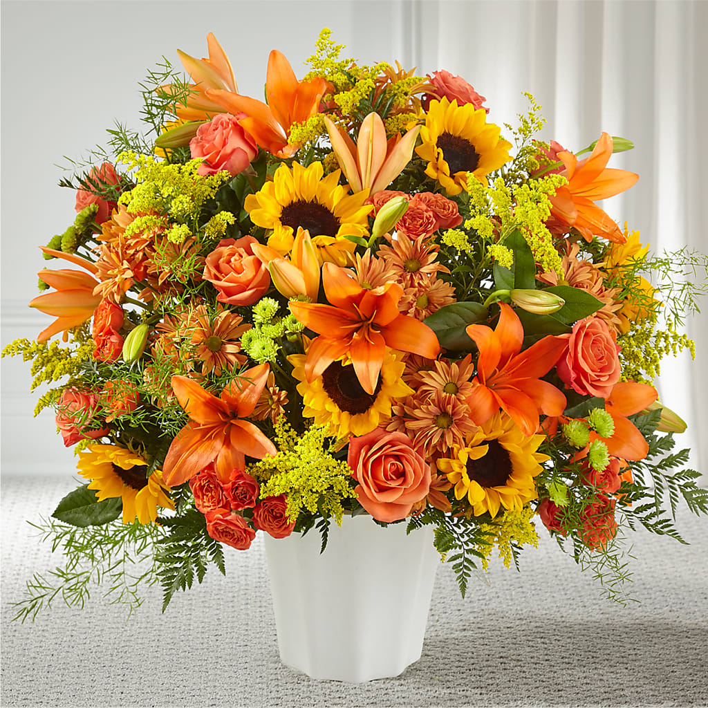 Harvest Thoughts Floor Basket – ILLUSIONS FLORAL & GIFTS LLC, Marshfield WI
