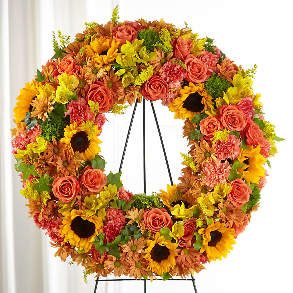 Autumnal Memories Wreath (Standard) – ILLUSIONS FLORAL & GIFTS LLC, Marshfield WI