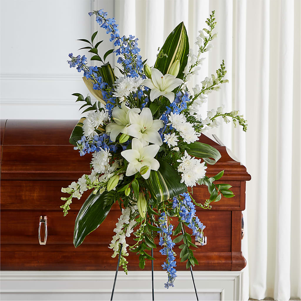 Eternal Impressions Standing Spray – ILLUSIONS FLORAL & GIFTS LLC, Marshfield WI