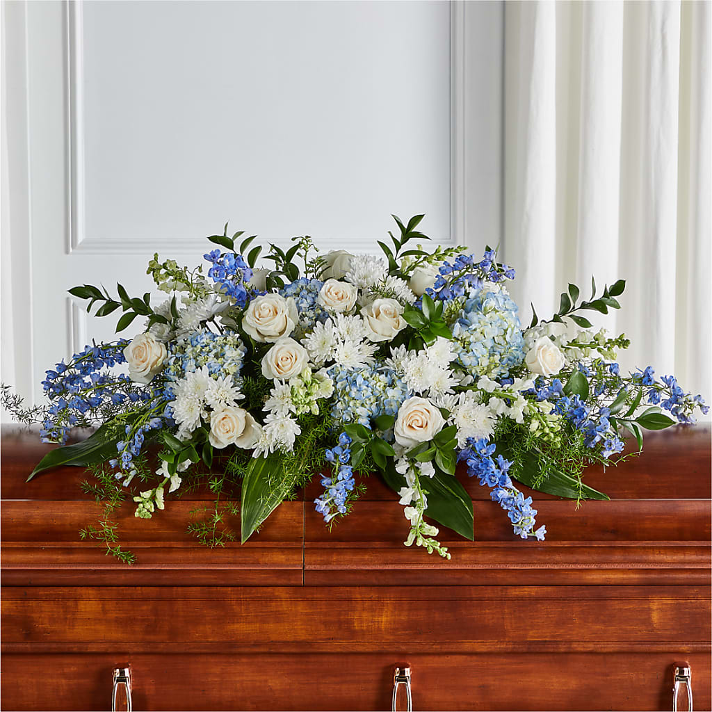 Timeless Essence Casket Spray – ILLUSIONS FLORAL & GIFTS LLC, Marshfield WI