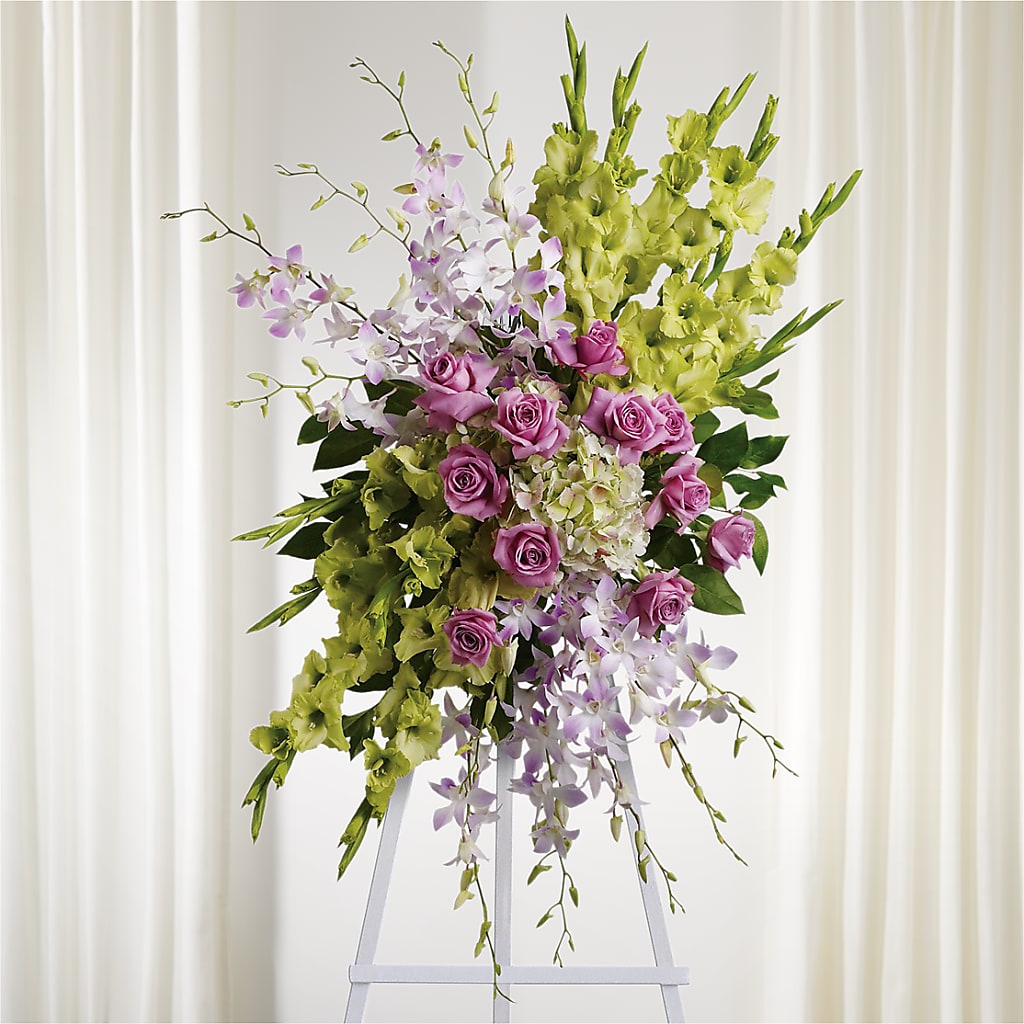 Lasting Legacy Standing Spray – ILLUSIONS FLORAL & GIFTS LLC, Marshfield WI
