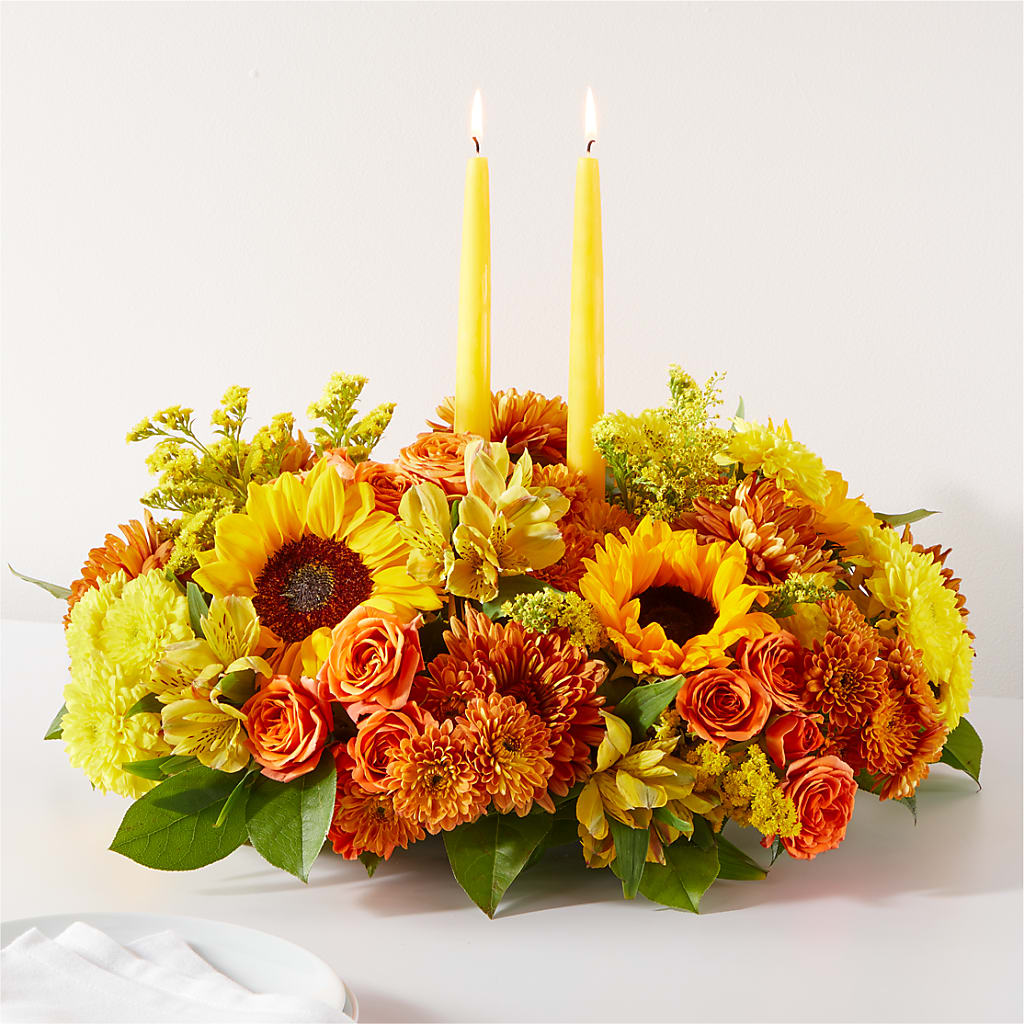 Autumn Harmony Centerpiece – ILLUSIONS FLORAL & GIFTS LLC, Marshfield WI