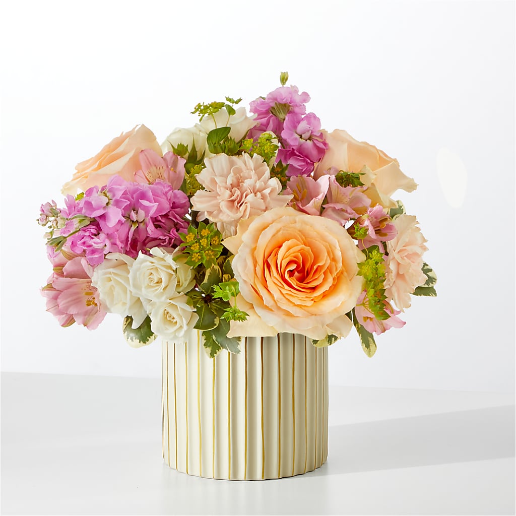 Paradise Bouquet with Ivory Vase – ILLUSIONS FLORAL & GIFTS LLC, Marshfield WI