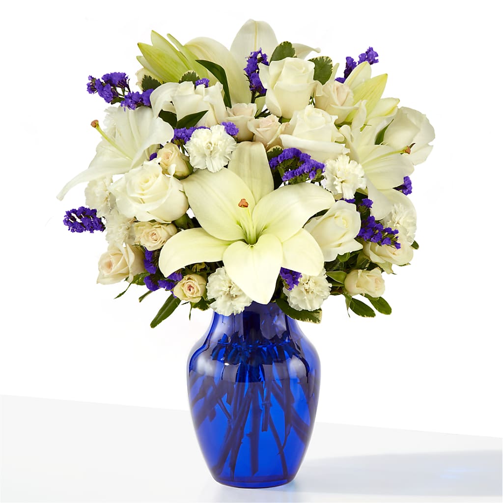 Sapphire Rush Bouquet – ILLUSIONS FLORAL & GIFTS LLC, Marshfield WI
