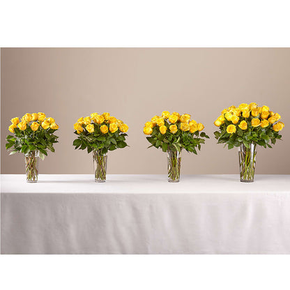 Long Stem Yellow Rose Bouquet – ILLUSIONS FLORAL & GIFTS LLC, Marshfield WI