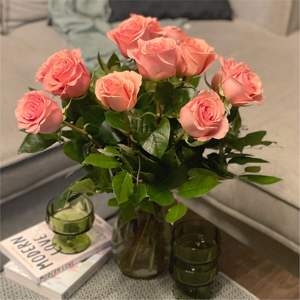 Long Stem Pink Rose Bouquet – ILLUSIONS FLORAL & GIFTS LLC, Marshfield WI