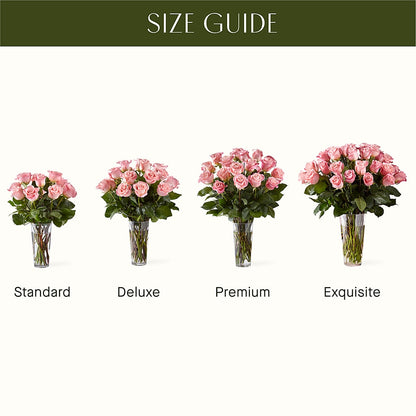 Long Stem Pink Rose Bouquet – ILLUSIONS FLORAL & GIFTS LLC, Marshfield WI