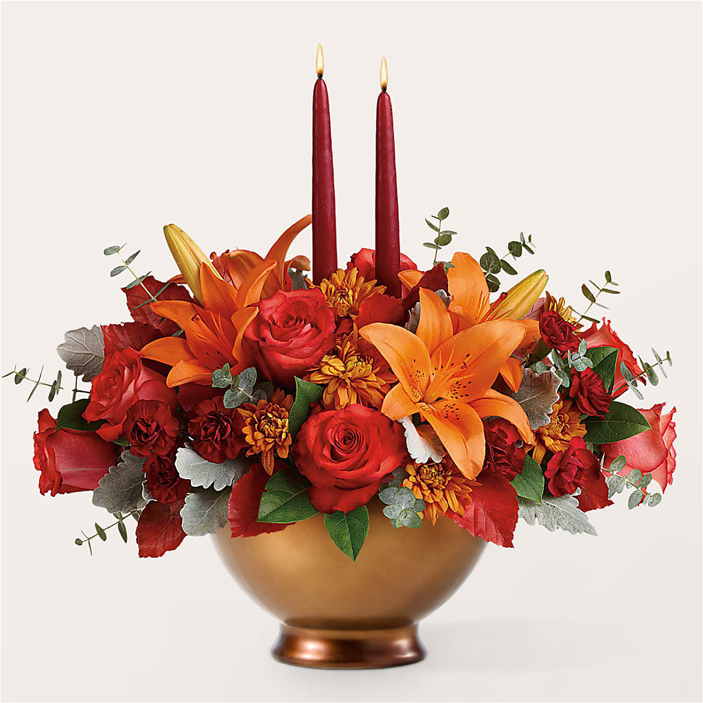 Fruits of Fall Centerpiece – ILLUSIONS FLORAL & GIFTS LLC, Marshfield WI