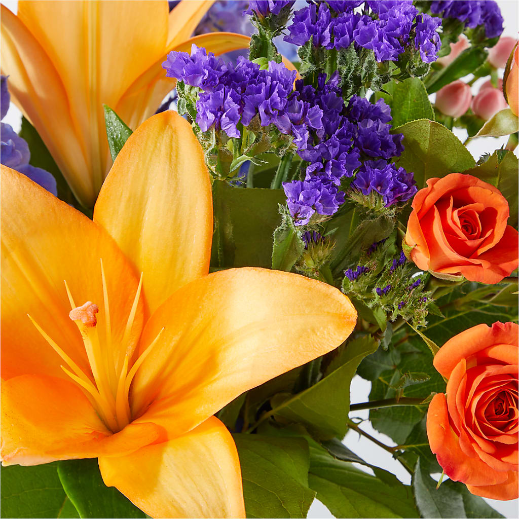 Radiant Citrus Bouquet – ILLUSIONS FLORAL & GIFTS LLC, Marshfield WI
