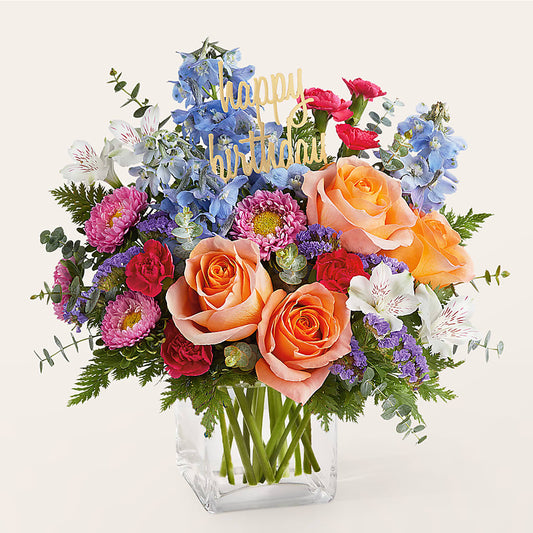 Birthday Bash Bouquet – ILLUSIONS FLORAL & GIFTS LLC, Marshfield WI