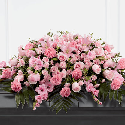 Garden of Comfort Casket Spray (Standard) – ILLUSIONS FLORAL & GIFTS LLC, Marshfield WI