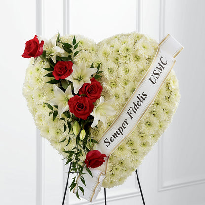 Heartfelt Hero Standing Heart – ILLUSIONS FLORAL & GIFTS LLC, Marshfield WI