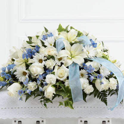 Tender Treasure Casket Spray – ILLUSIONS FLORAL & GIFTS LLC, Marshfield WI