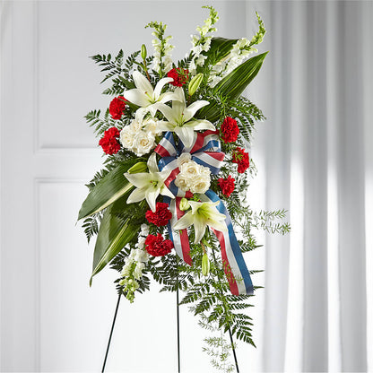 Stars of Life Standing Spray – ILLUSIONS FLORAL & GIFTS LLC, Marshfield WI