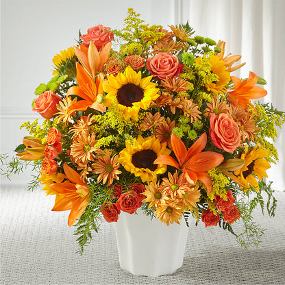 Harvest Thoughts Floor Basket – ILLUSIONS FLORAL & GIFTS LLC, Marshfield WI