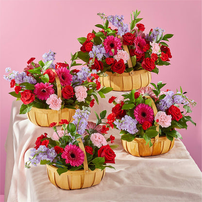 Pink Picnic Basket – ILLUSIONS FLORAL & GIFTS LLC, Marshfield WI