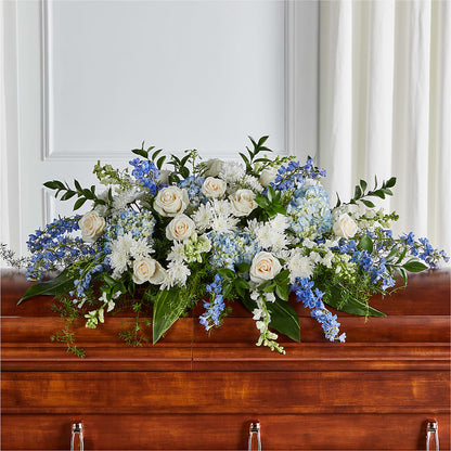 Timeless Essence Casket Spray – ILLUSIONS FLORAL & GIFTS LLC, Marshfield WI
