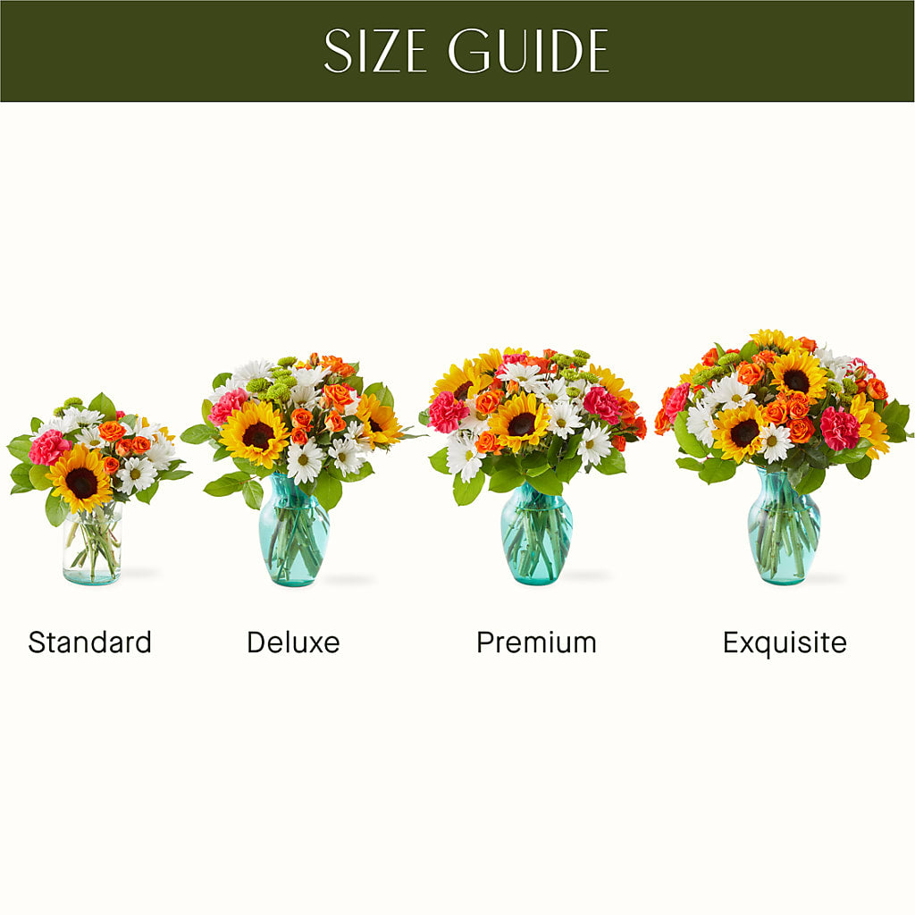 Sun-drenched Blooms Bouquet – ILLUSIONS FLORAL & GIFTS LLC, Marshfield WI