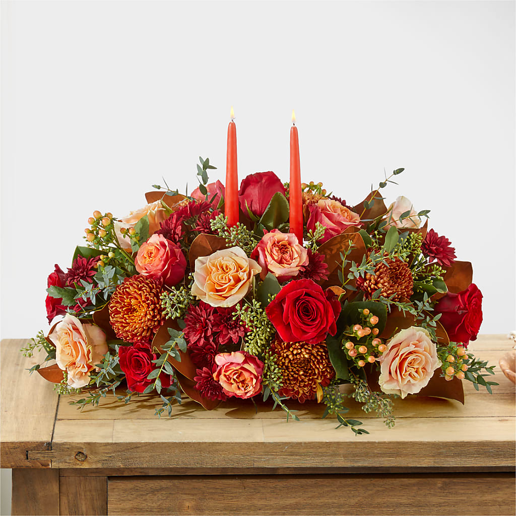 Gather Near Centerpiece – ILLUSIONS FLORAL & GIFTS LLC, Marshfield WI